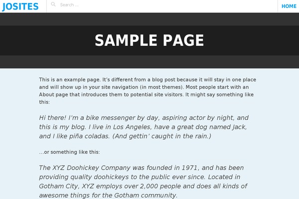 Pictorico theme site design template sample