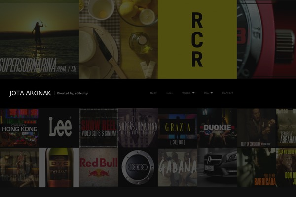 Fullscreen theme site design template sample