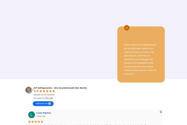 Site using Widget-google-reviews plugin