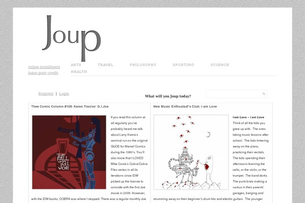 WordPress website example screenshot