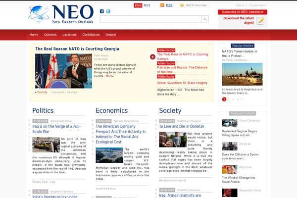 Neo theme site design template sample