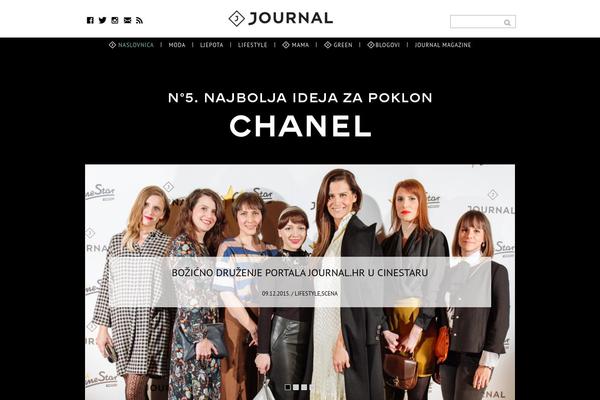 Journal theme site design template sample
