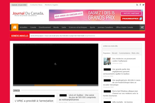 Sahifa theme site design template sample