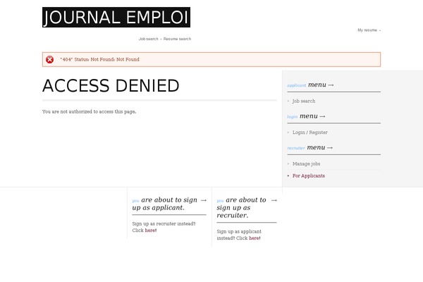 journalemploi.com site used Journalemploi