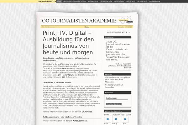 journalistenakademie.at site used Jak