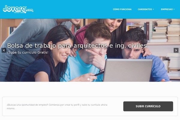 Jobify theme site design template sample