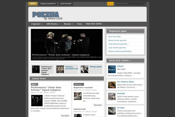 Newsmagazine theme site design template sample