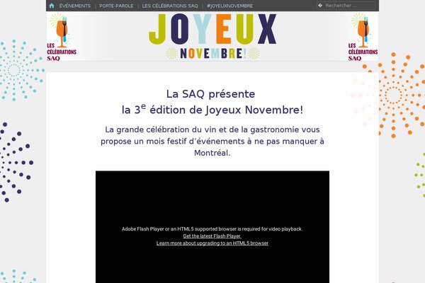 Site using Event Geek plugin