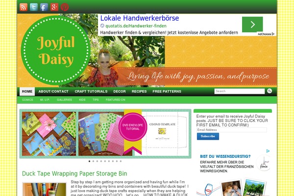 Customify theme site design template sample