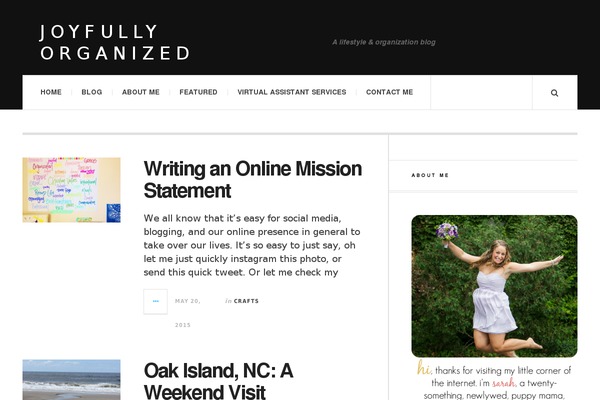 JustWrite theme site design template sample