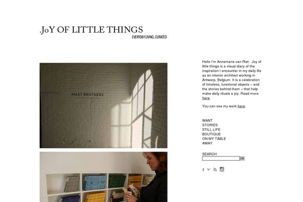 Joy theme site design template sample