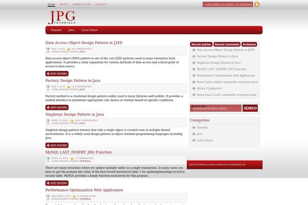 Classicmag theme site design template sample