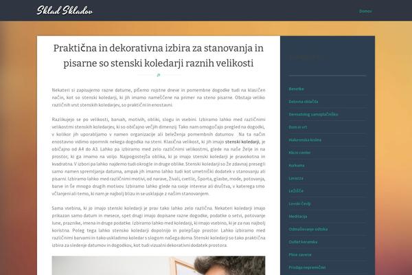 Story theme site design template sample