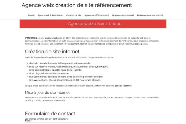 One Page Express theme site design template sample
