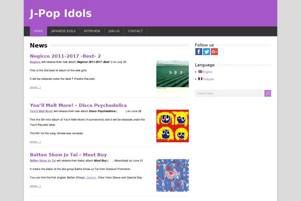 HappenStance theme site design template sample