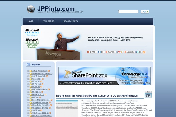 Site using Organize Series plugin