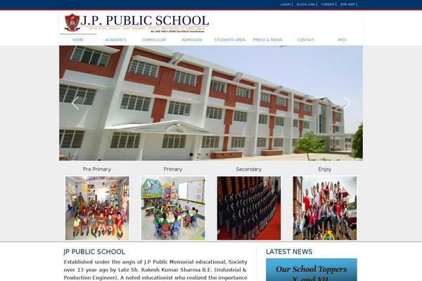 jppublicschool.com site used Nevia-theme