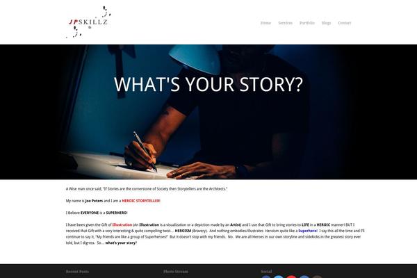 Hero theme site design template sample