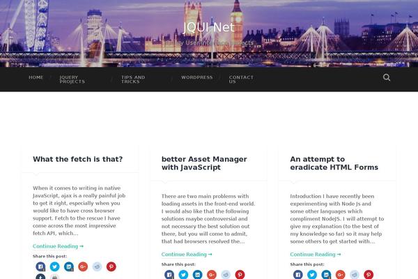 Baskerville theme site design template sample