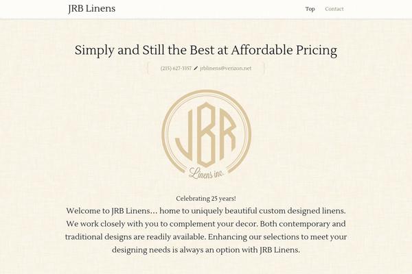 jrblinens.com site used Penandpaper_wp_1.0.1