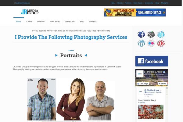 Site using Flickr Justified Gallery plugin
