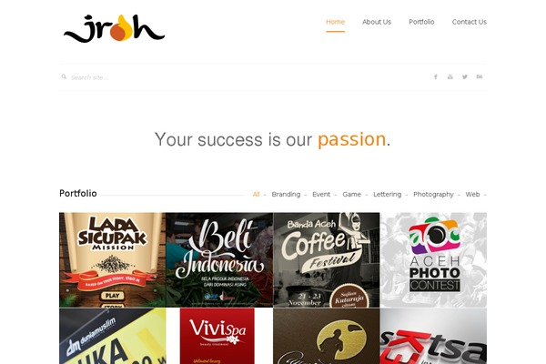 Silicon theme site design template sample
