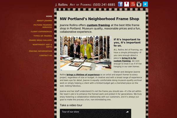 ART theme site design template sample