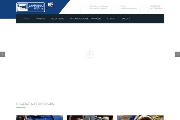 Industrial theme site design template sample