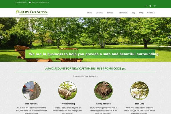 Gardenia theme site design template sample