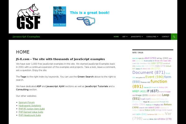js-examples.com site used Blog Way