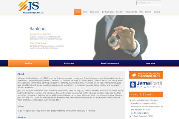 Js theme site design template sample