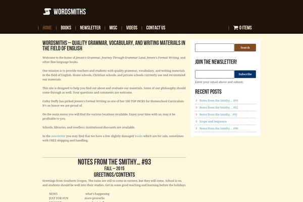 Hannari theme site design template sample