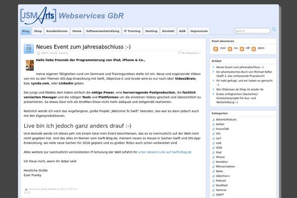 Suffusion theme site design template sample