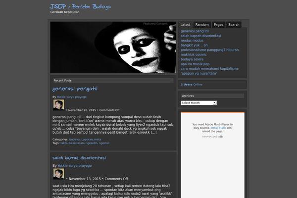 Options theme site design template sample