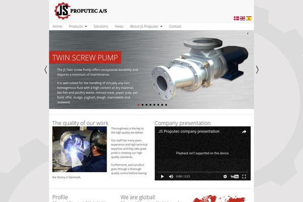 Js theme site design template sample