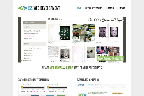 Purity theme site design template sample