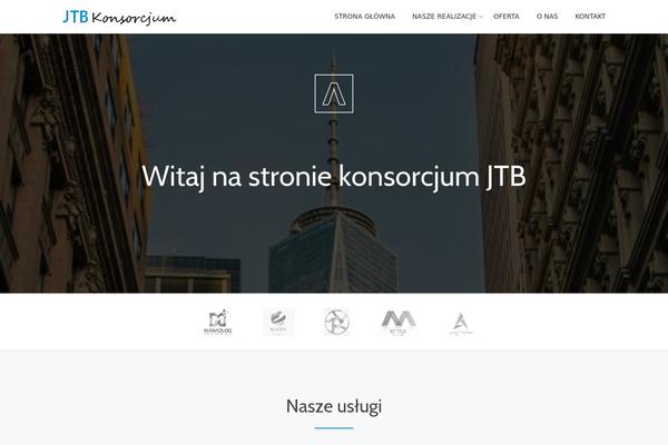 Parallax-one theme site design template sample