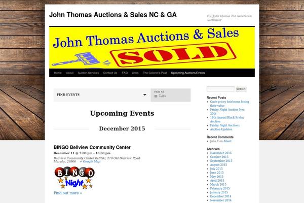 Twenty Ten theme site design template sample