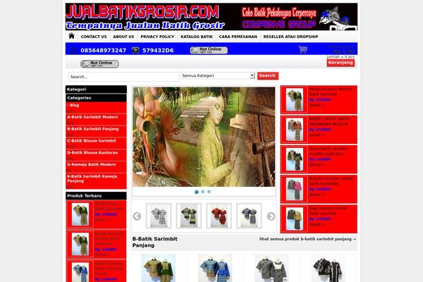 WP-Grosir theme site design template sample