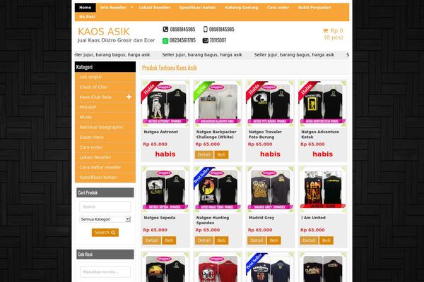 jualkaosdistro.com site used Siya