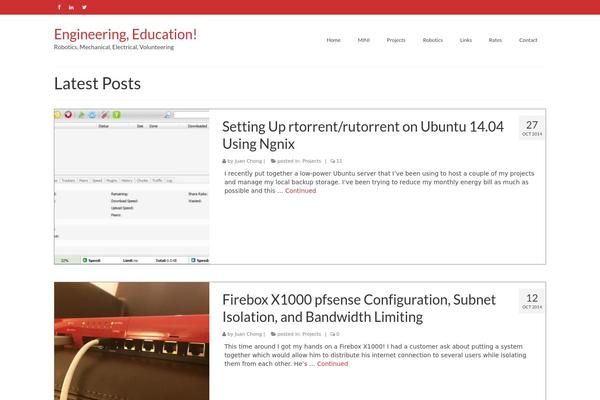 Virtue theme site design template sample