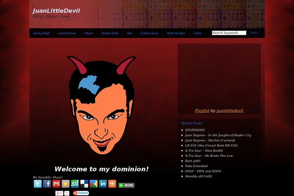 Pixeled theme site design template sample