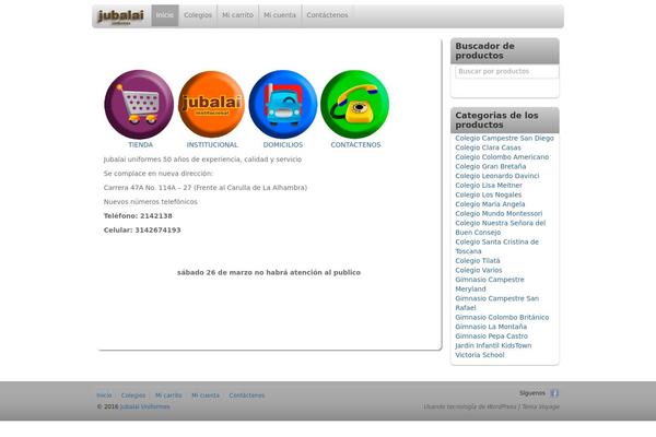 Voyage theme site design template sample