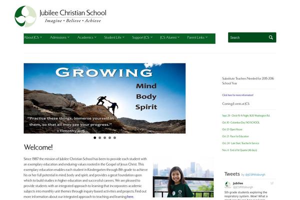 Academica theme site design template sample