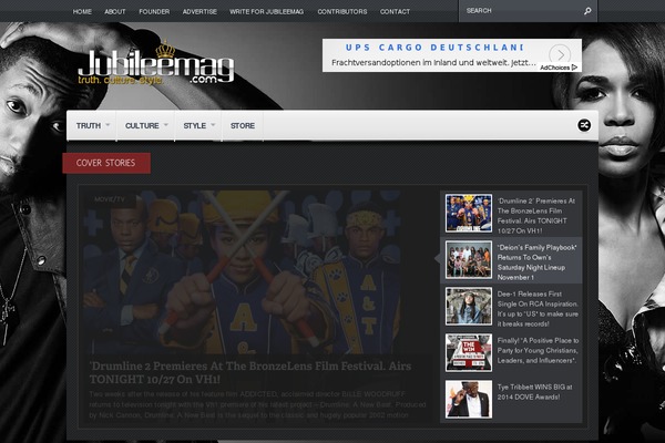 Continuum theme site design template sample