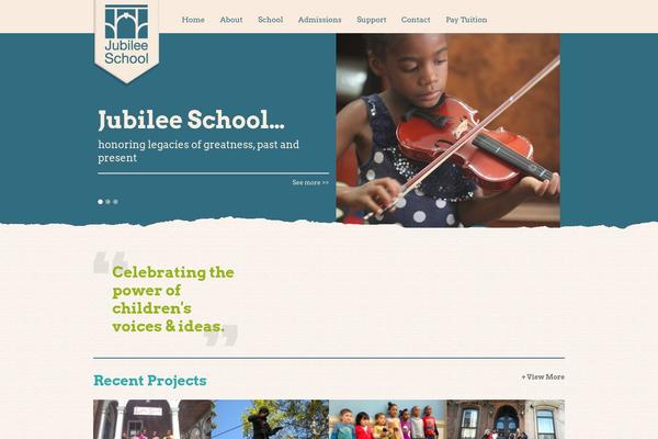 Jubilee theme site design template sample
