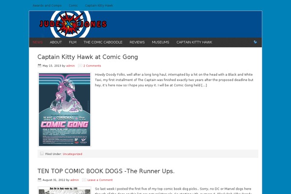 News theme site design template sample
