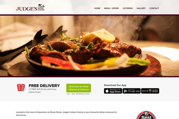 judgesindiancuisine.com site used Judges