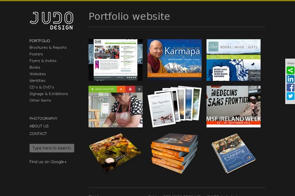 Infinity theme site design template sample