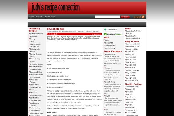 judysrecipeconnection.com site used Fourwptpv2